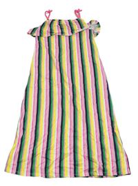 Barevné pruhované bavlněné šaty George