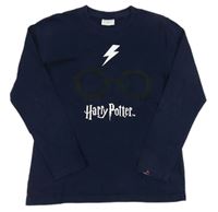 Tmavomodré triko s brýlemi - Harry Potter