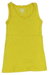 Žlutá košilka s krajkou Pocopiano