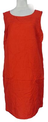 Dámské červené lněné šaty Capsule 