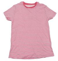 Bílo-růžové pruhované tričko George