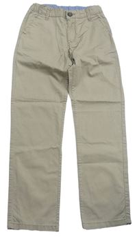 Béžové plátěné chino kalhoty zn. H&M