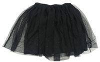 Černá třpytivá tylová sukně H&M