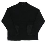 Černý lehký svetr s kapsami Zara