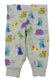 Světlešedé pyžamové kalhoty s příšerkami Miniclub