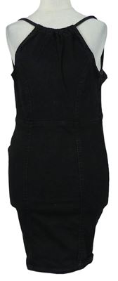 Dámské černé riflové šaty New Look