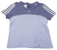 Světlefialovo-modrošedé crop tričko Adidas