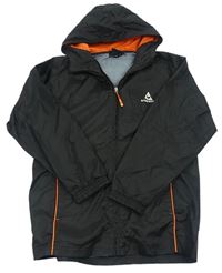 Černá šusťáková bunda s kapucí LCS
