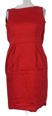 Dámské červené plátěné šaty F&F