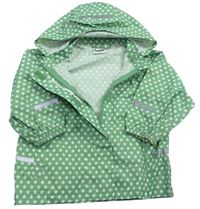 Zelená šusťáková bunda s hvězdami a kapucí Impidimpi
