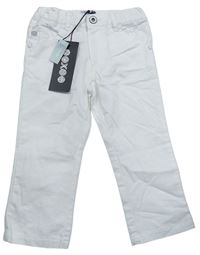 Krémové plátěné kalhoty  Ooxoo