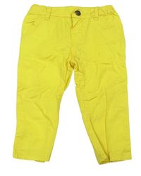 Žluté plátěné chino kalhoty Topomini