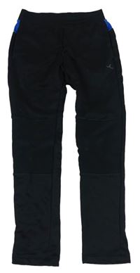Černo-modré funkční sportovní kalhoty 