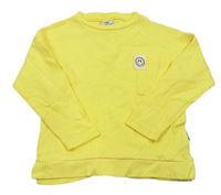 Žluté žebrované triko s kapsou Nazar