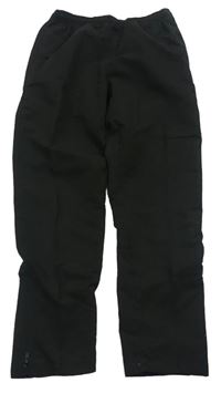 Černé šusťákové podšité kalhoty St. Bernard
