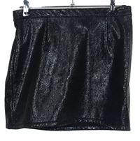 Dámská černá potažená sukně Primark 