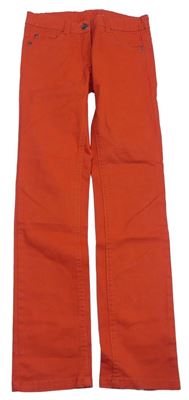 Červené plátěné kalhoty Pocopiano