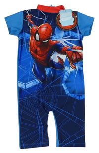 Modro-červený UV overal se Spidermanem Marvel