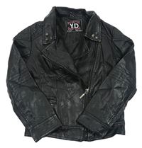 Černá koženková bunda Y.d