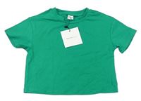 Zelené crop tričko Shein