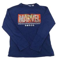 Tmavomdoré triko s 3D hrdiny Marvel