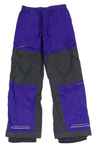 Fialovo-šedé lyžařské kalhoty Vaude