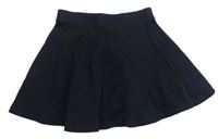 Černá bavlněná kolová sukně H&M