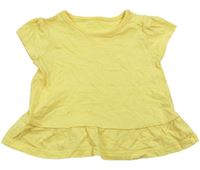 Žluté melírované tričko Tu