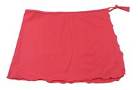 Růžová plavková zavazovací sukně bpc