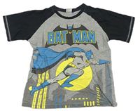 Šedo-černé pyžamové tričko s Batmanem