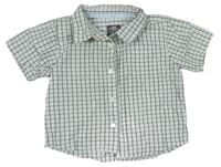 Šedo-světlemodro-bílá kostkovaná košile zn. H&M