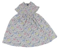 Šedo-barevné šaty s hvězdicemi a žabičkováním Pep&Co