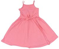 Neonově růžové šaty Tu