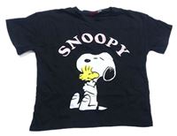 Černé tričko se Snoopym 