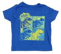 Modré tričko s dinosaury F&F
