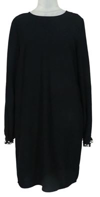 Dámské černé šaty s korálky zn. H&M