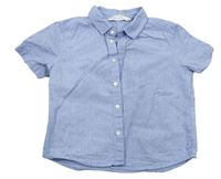 Modro-bílá pruhovaná košile s puntíky zn. H&M