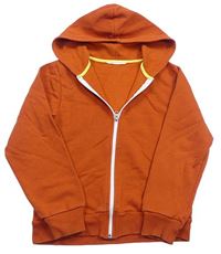 Oranžová propínací mikina s kapucí H&M