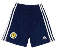 Tmavomodré fotbalové kraťasy s pruhy - Scotland Adidas