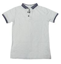 Bílé vzorované polo tričko Matalan