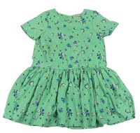 Zelené šaty s kytičkami Next