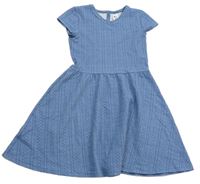 Modré vzorované šaty C&A