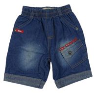 Modré lehké riflové crop kalhoty s kapsou Lee Cooper