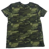Khaki-černé army tričko M&S