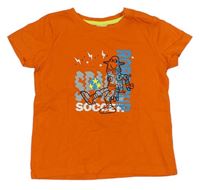 Oranžové tričko s robotem Papagino