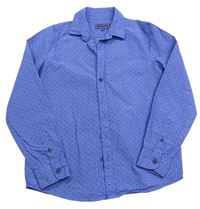 Modrá melírovaná košile s hvězdičkami C&A