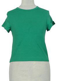 Dámské zelené crop tričko H&M