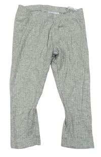 Šedé žebrované pyžamové kalhoty zn. H&M