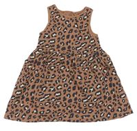 Hnědo-šedé šaty s leopardím vzorem F&F