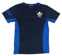 Tmavomodro-safírové sportovní tričko - Scotland
